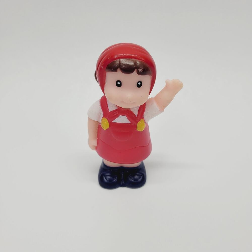 Vintage 3.25" Little Red Riding Hood Soft Plastic Figure, Fairy Tales, Bonnet